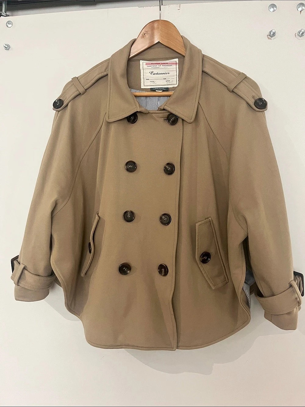 Cartonnier trench coat Double-Breasted in Khaki Like New